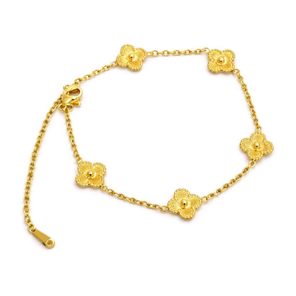 Pulsera Clover mini color dorado