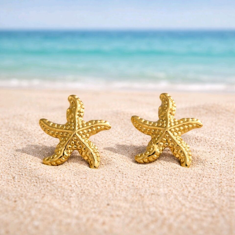 Aretes de estrella de mar
