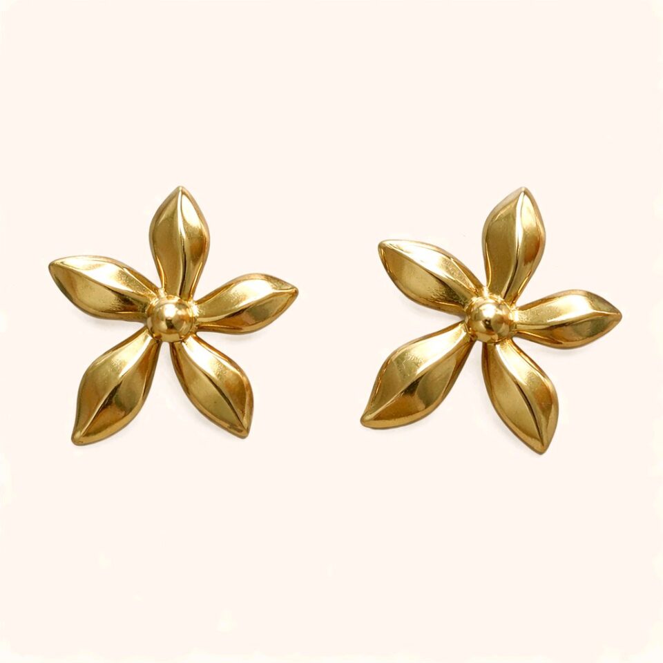Aretes en forma de flor