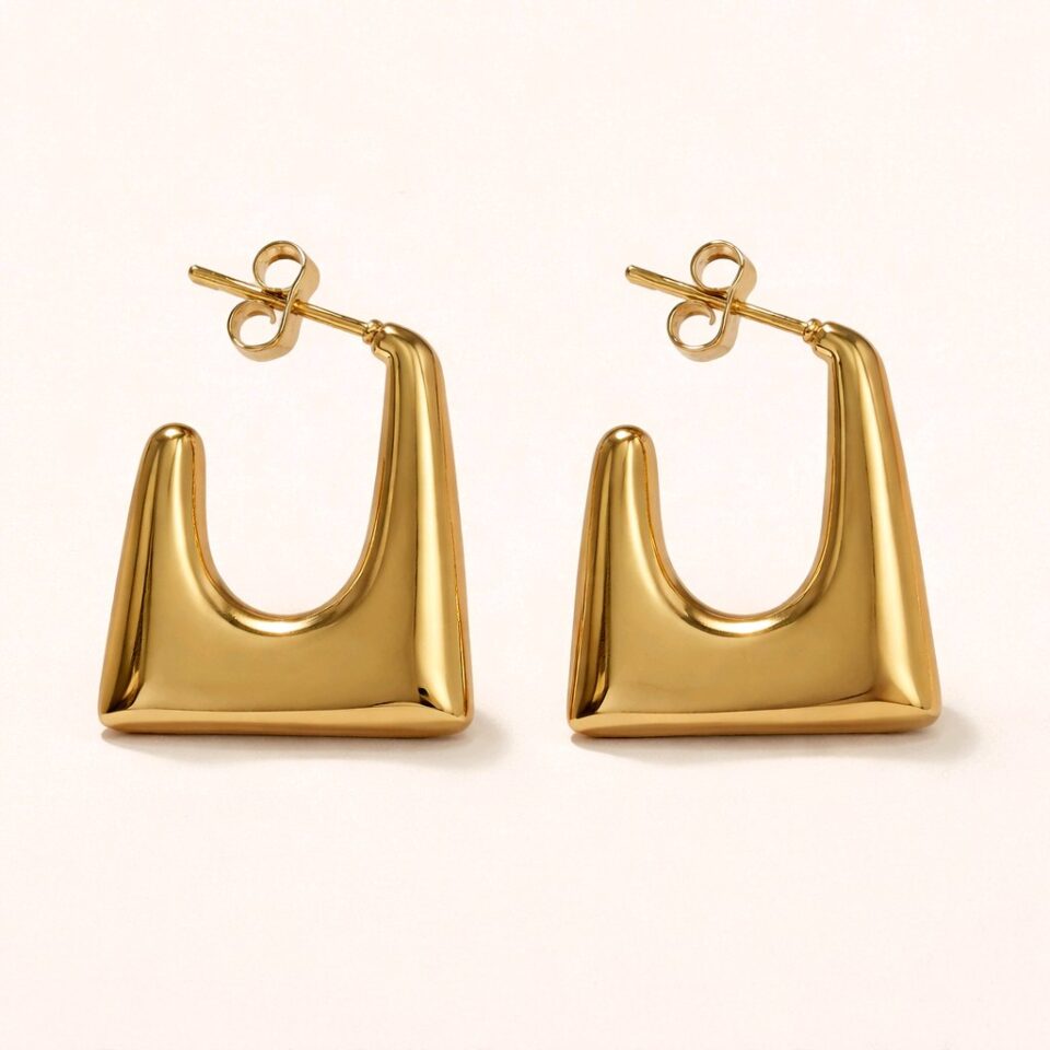 Argollas en forma cuadrada