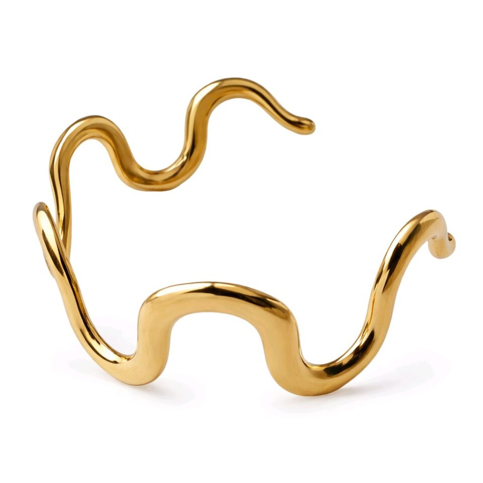 Brazalete de onda dorada
